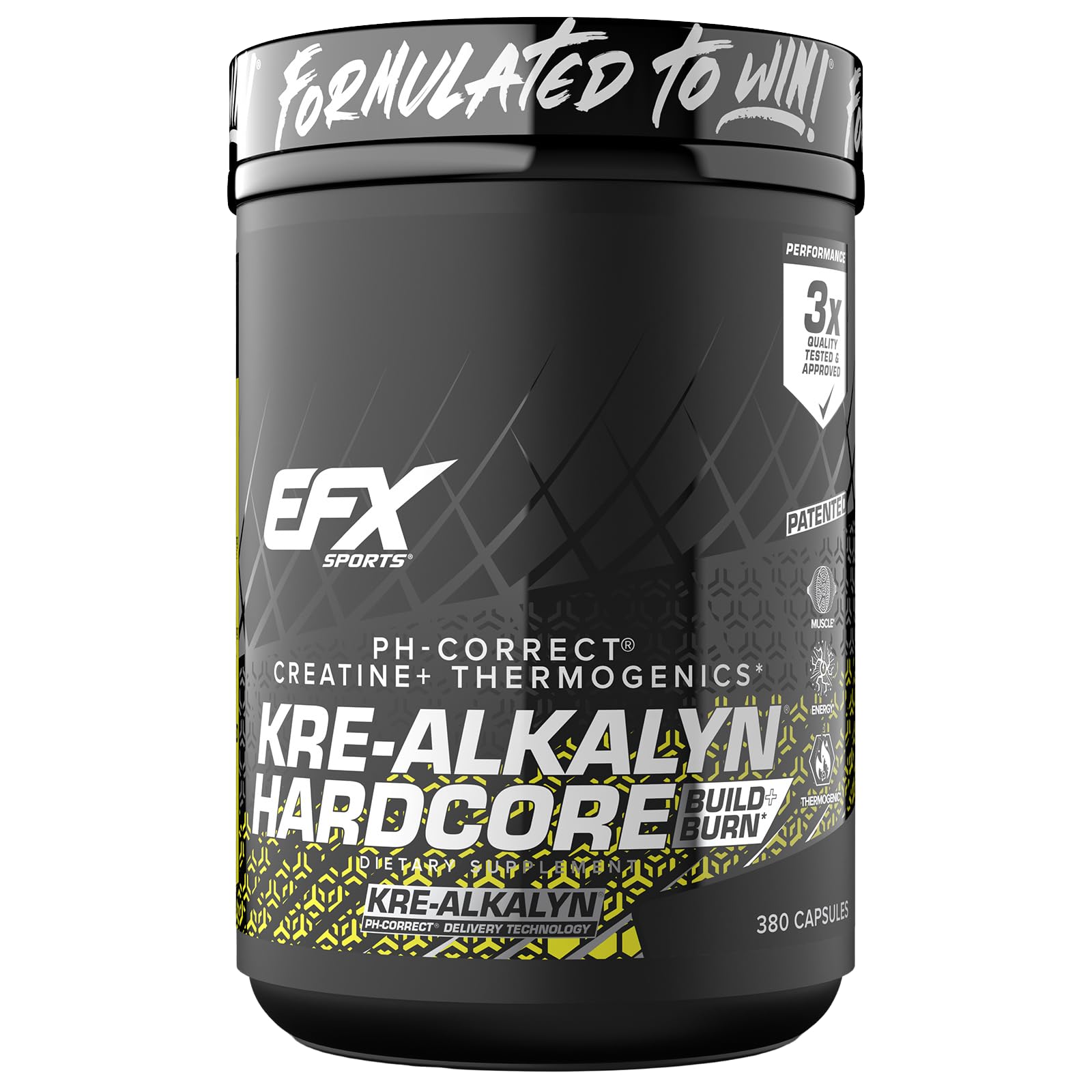 Amazon.com: EFX Sports Kre-Alkalyn Hardcore | Thermogenic pH